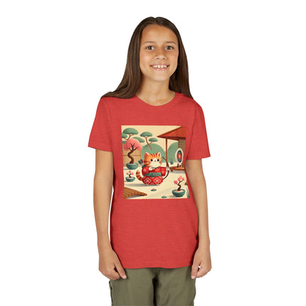 Archer Kitten in the Zen Garden Youth Short Sleeve Tee