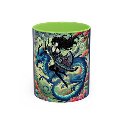Mystic Guardian of the Sky Light Colorful Mugs (11oz, 15oz)