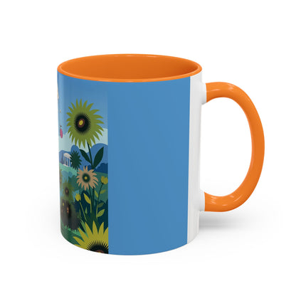 The Secret Language Of Flowers Colorful Mugs – Art Deco Botanical Elegance
