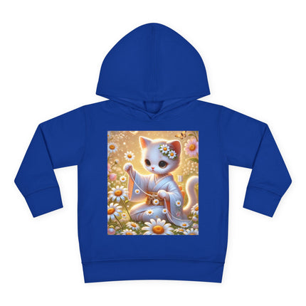 Daisy Chain Whimsy Toddler Pullover Fleece Hoodie