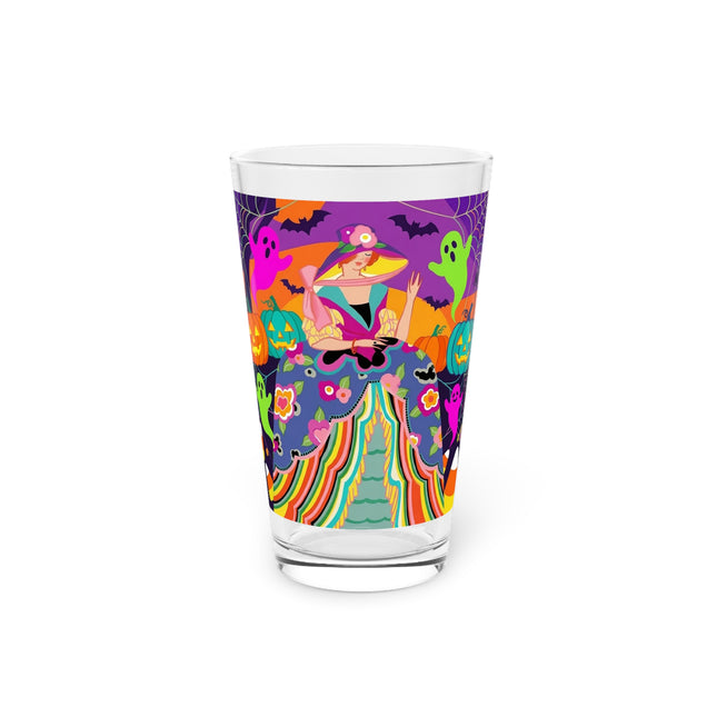 🌈👻 The Rainbow Ghost Masquerade Glass, 16oz – Colorful Halloween Charm