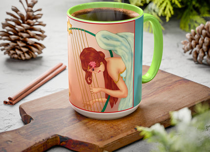Heavenly Angel Duet Colorful Mugs (11oz, 15oz)