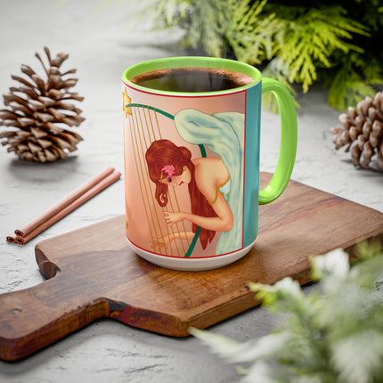 Heavenly Angel Duet Colorful Mugs (11oz, 15oz)