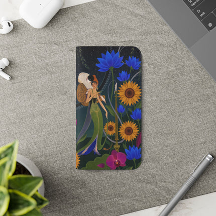 🌙🕯️ The Lady Of The Midnight Garden Flip Case – Art Deco Nocturne