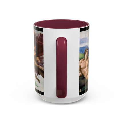 The Creation of Adam by Michelangelo Buonarroti Colorful Mugs (11oz, 15oz)