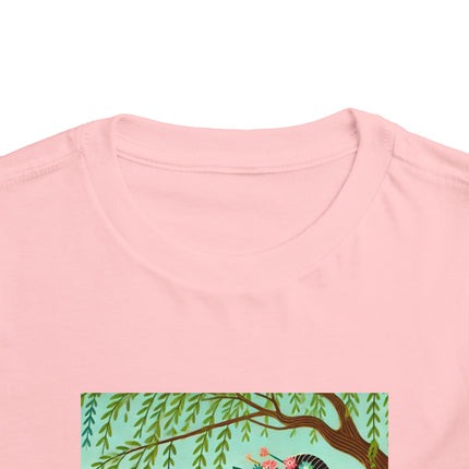 Sparrow Dance Geisha Fairy Toddler Short Sleeve Tee