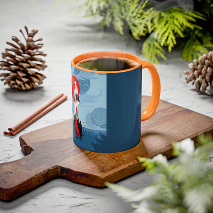 Siren of the Waves Colorful Mugs – Dramatic Sea Power & Bold Elegance