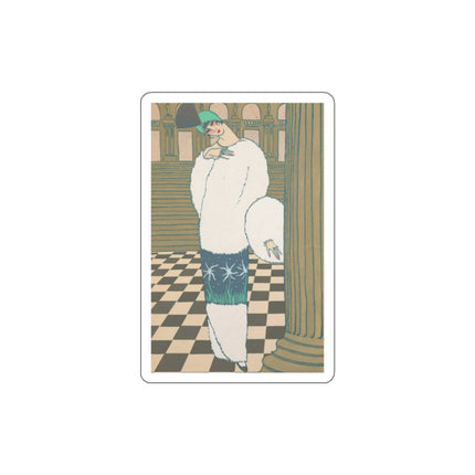 Les Hermines by Georges Lepape Die-Cut Stickers (5 Sizes)