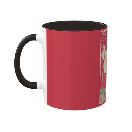 Wood for the Plum Tree by Tsukioka Yoshitoshi Colorful Mugs, 11oz