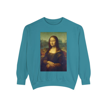 Mona Lisa by Leonardo da Vinci Unisex Garment-Dyed Sweatshirt