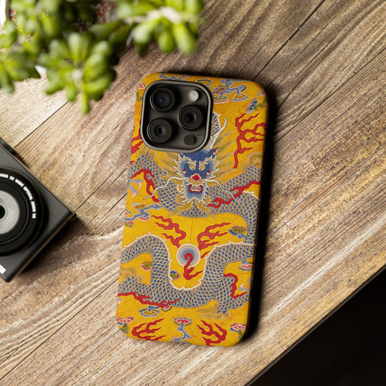 Majestic Dragon Regalia – Imperial 12-Symbol Robe Phone Cases