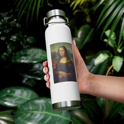 Mona Lisa by Leonardo da Vinci Copper Vacuum Insulated Bottle, 22oz