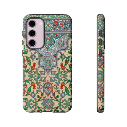 Arabic Art Pattern, Plate by Emile Prisse d’Avennes Phone Cases