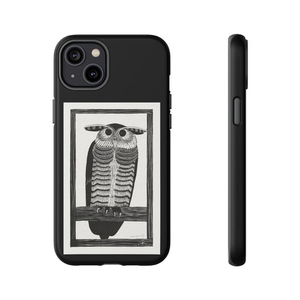 Horned Owl by Samuel Jessurun de Mesquita Phone Cases