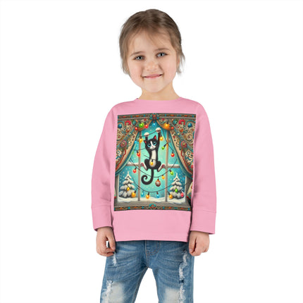 Mischief in Tinselland Toddler Long Sleeve Tee