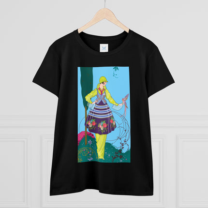 Exquisite Elegance by Umberto Brunelleschi Women's Midweight Cotton Tee