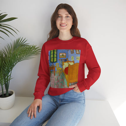 The Bedroom by Vincent van Gogh Heavy Blend™ Crewneck Sweatshirt