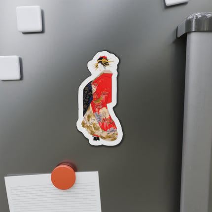 Japanese Woman by Hosoda Eishi Die-Cut Magnets (5 Sizes)