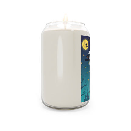 🐈‍⬛🎃 The Flying Black Cats Of Halloween Scented Soy Candle – Whimsical Storybook Charm