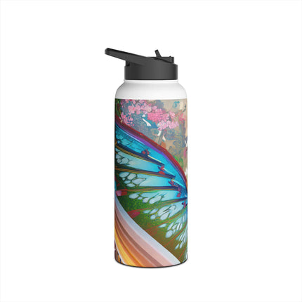 Cyberpunk Chic Stainless Steel Water Bottle