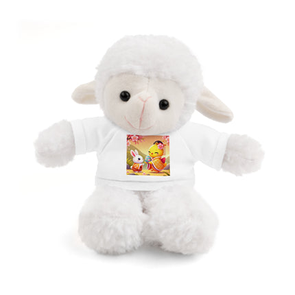 Whimsical Springtime Exchange Stuffed Animals with Tee
