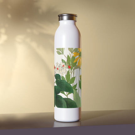 Clerodendrum & Rudbeckia by Tanigami Kônan Slim Water Bottle