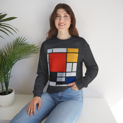 Composition with Red, Yellow, Blue, and Black by Piet Mondrian Heavy Blend™ Crewneck Sweatshirt