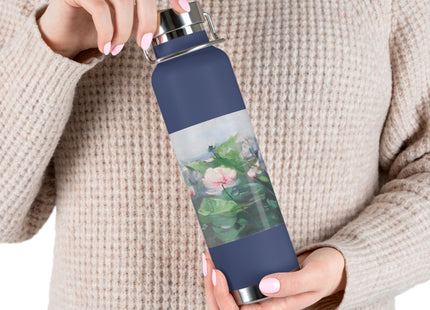 Water Lilies by Karl Hagemeister Copper Vacuum Insulated Bottle, 22oz