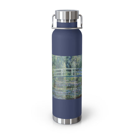 Water Lilies and Japanese Bridge by Claude Monet Copper Vacuum Insulated Bottle, 22oz