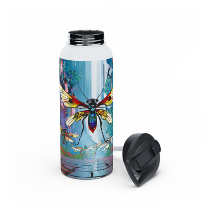 Neon Swarm Stainless Steel Water Bottle