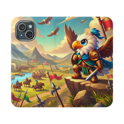 🦅⚔️ Watchful Guardian Flip Case – Courage, Leadership & Noble Adventure