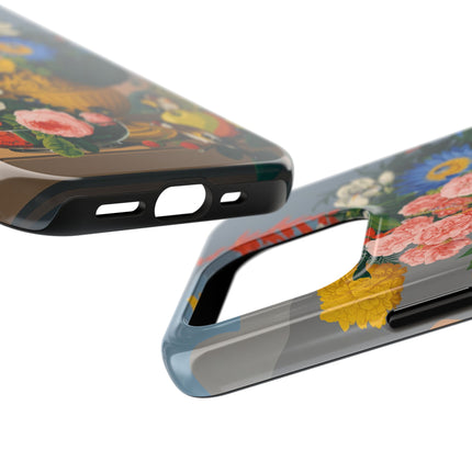 🌺🐦 The Garden Of Golden Birds Phone Case – Art Deco Floral Elegance