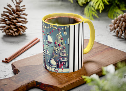 Whimsical Christmas Tea Party Colorful Mugs (11oz, 15oz)