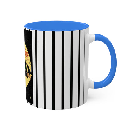 A Witch’s Moonlit Flight Colorful Mugs, 11oz
