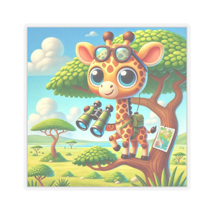 Giraffe Lookout Kiss-Cut Stickers (4 Sizes)