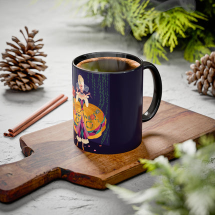 Moonlit Masquerade: The Fairy Queen's Ball Colorful Mug (11oz, 15oz) – Fairy Tale Elegance, Fantasy Charm & Enchanted Style