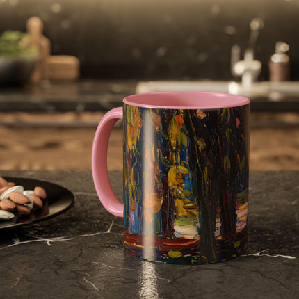 In the Park of St. Cloud by Wassily Kandinsky Colorful Mugs (11oz, 15oz)