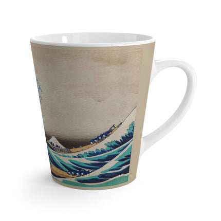 The Great Wave off Kanagawa by Katsushika Hokusai Latte Mug