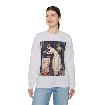 L'Etourdissant Petit Poisson (The Dazzling Little Fish) by George Barbier Heavy Blend™ Crewneck Sweatshirt