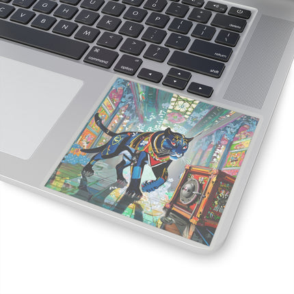 Cyber Panther's Hunt Kiss-Cut Stickers (4 Sizes)