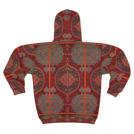 Arabesques by Émile Prisse d'Avennes Zip Hoodie (AOP)