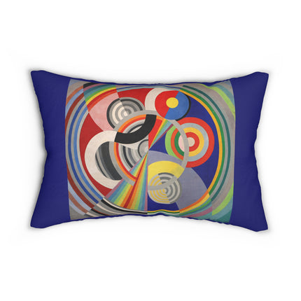 Rythme No. 1 by Robert Delaunay Spun Polyester Lumbar Pillow