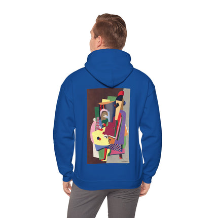 The Piano Lesson by Georges Valmier Heavy Blend™ Hooded Sweatshirt