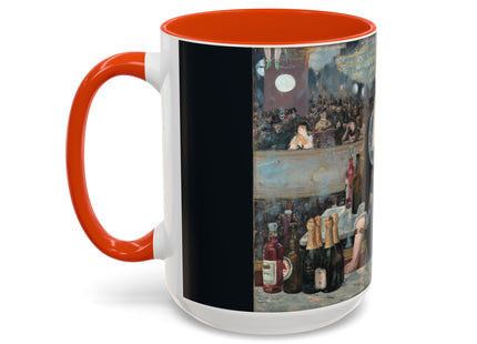 A Bar at the Folies-Bergère by Edouard Manet Colorful Mugs (11oz, 15oz)