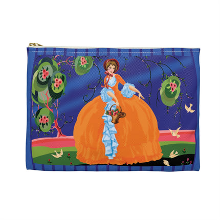 Spring Whispers Accessory Pouch – Vintage Art Fashion Design