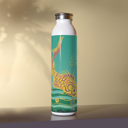 Golden Serenity Slim Water Bottle