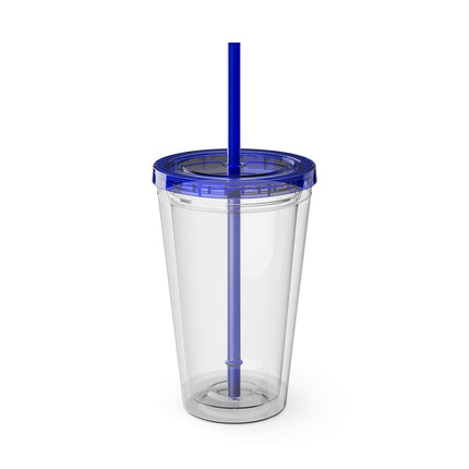 Geisha Kitten's Enchanted Carousel Ride Sunsplash Tumbler with Straw, 16oz