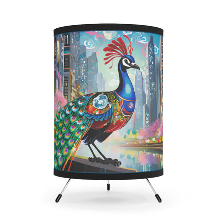 Techno Plumes Tripod Lamp