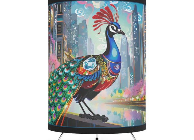 Techno Plumes Tripod Lamp