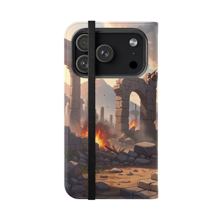 🐆🔭 The Snow Leopard Lookout Flip Case – Adventure, Curiosity & Fearless Style